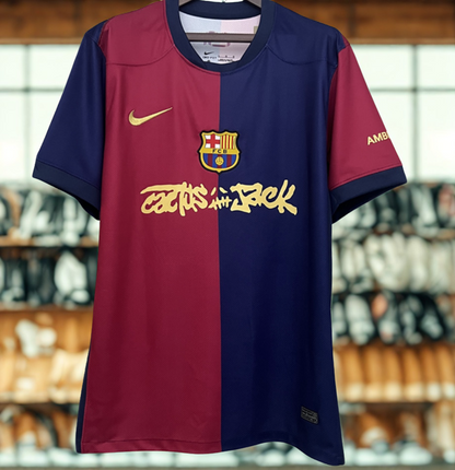 Camisa FC Barcelona x Travis Scott Edição Limitada – O Clássico! 🔥