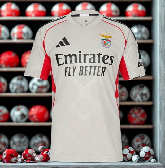 Camiseta Reserva do Benfica 2025-2026 - Adidas (Linha Premium)