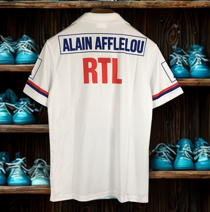Camiseta Retrô do PSG 1990 - Edição Histórica (Patrocínios Alain Afflelou & RTL)