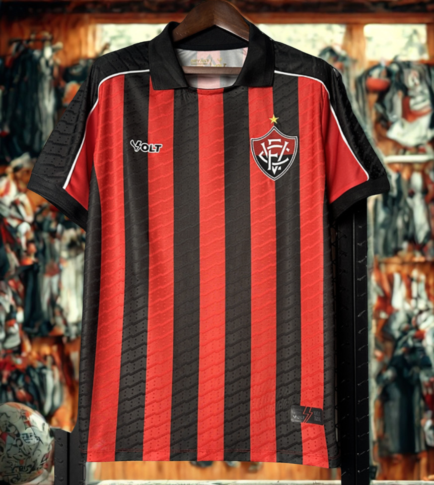 Camisa Vitória-BA I 25 Torcedor Volt – Conforto e Tradição Rubro-Negra