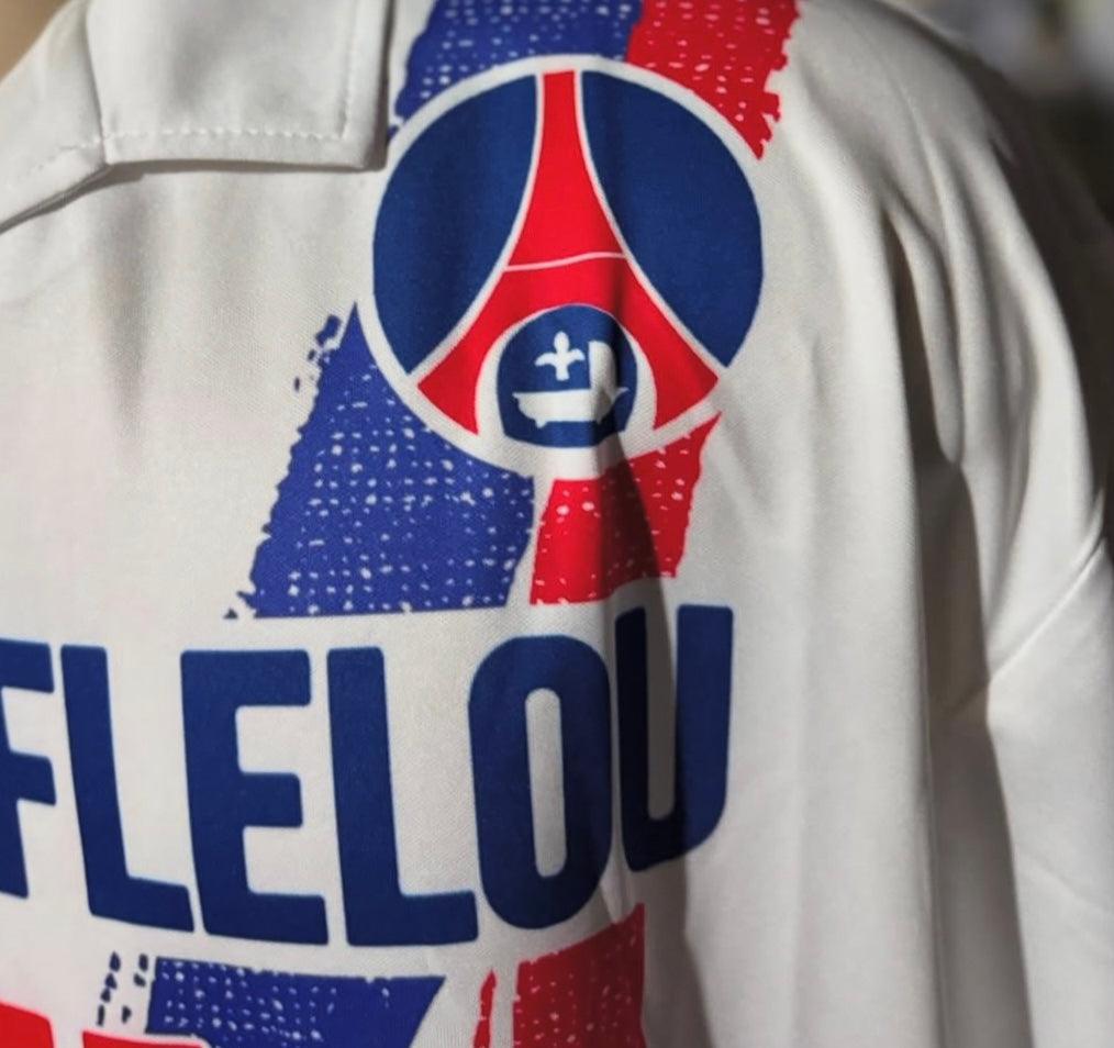 Camiseta Retrô do PSG 1990 - Edição Histórica (Patrocínios Alain Afflelou & RTL)