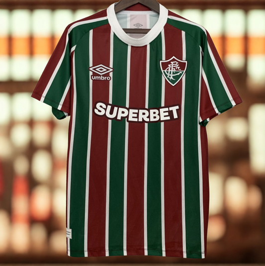 Camisa Fluminense I 2025 - Tradição e Paixão em Grená e Branco!