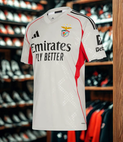 Camiseta Reserva do Benfica 2025-2026 - Adidas (Linha Premium)